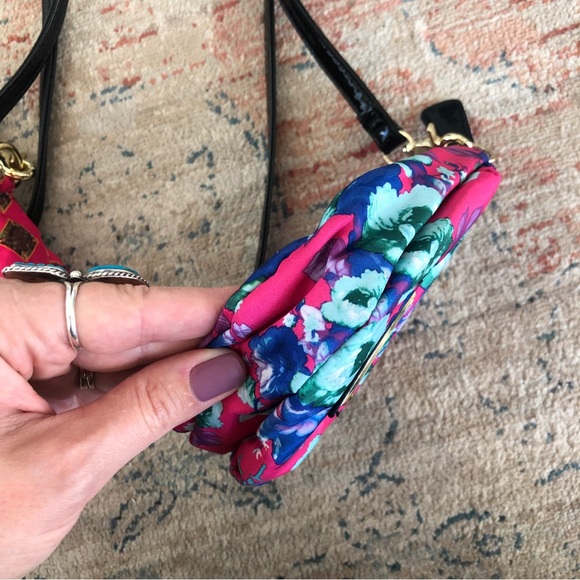 Betsey Johnson Crossbody Purse Pink bundle | diamonds | floral | pink - Picture 6 of 13